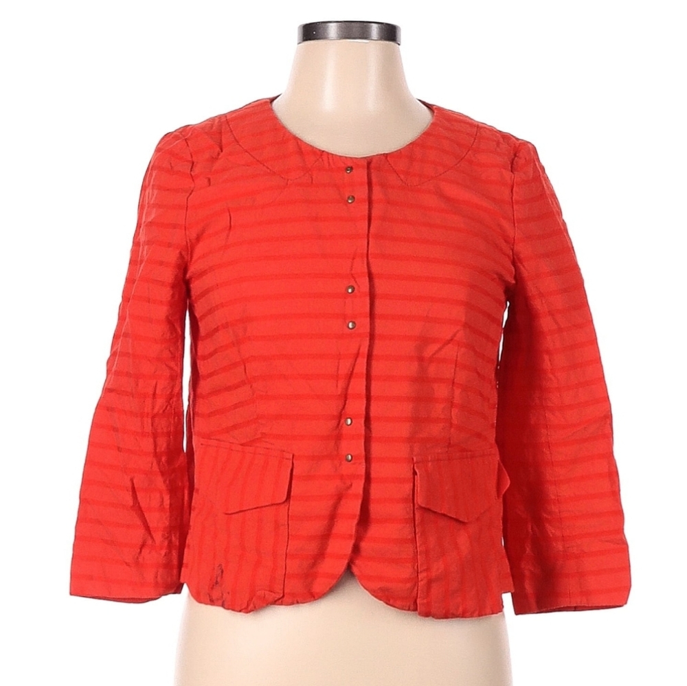 J Crew Red orange jacket sz 8